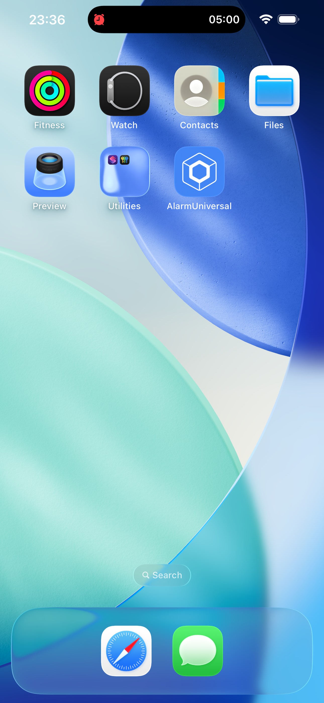 AlarmUniversal iPhone live activity preview